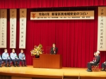 写真:ご挨拶する区長