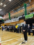 写真:ご挨拶する区長