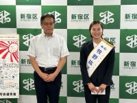 写真:表敬訪問の様子