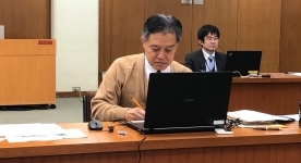 写真:会議に参加する区長