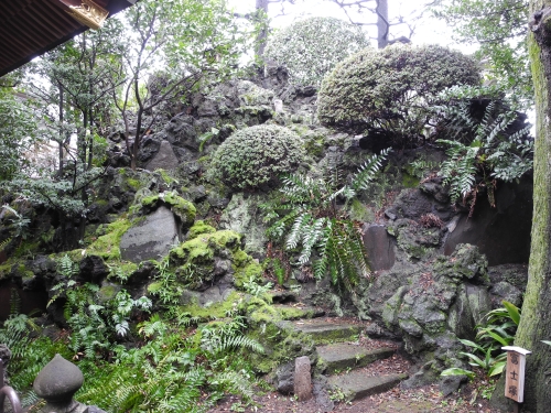 月見岡八幡神社の富士塚画像