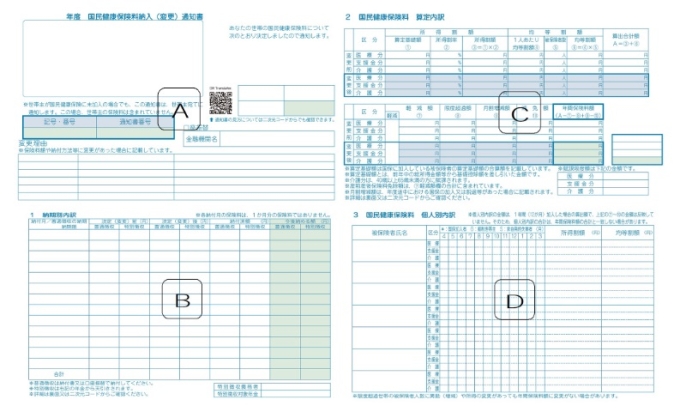 保険料納入通知書の見方について画像1