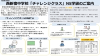 画像[3]：西新宿中学校「チャレンジクラス」リーフレット[1]