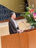 写真[1]：吉住区長　年頭のご挨拶