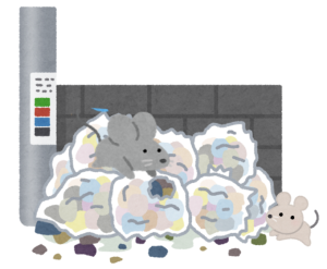 1.餌となるごみを無くす画像