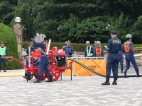写真[2]：消防操法大会の様子